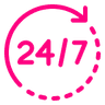 24/7 Support icon